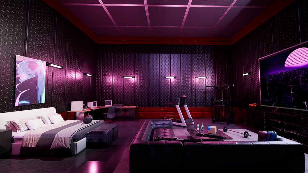 Cyberpunk Apartment View 7