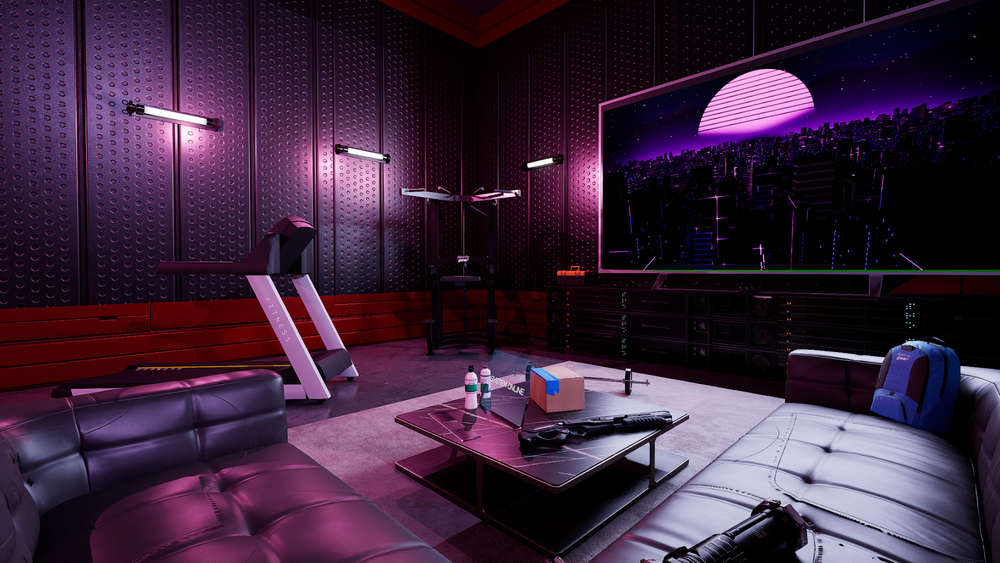 Cyberpunk Apartment View 6